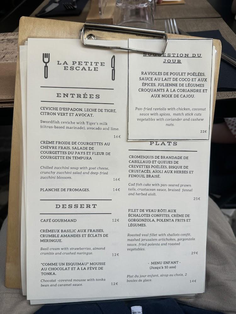 la petite escale - Menu Image 2